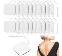 20PCS TENS Machine Pads 50x50mm Self-Adhesive Reusable Electrode Pad for 2mm PIn Connector, Replacement Unit Electrode Pads