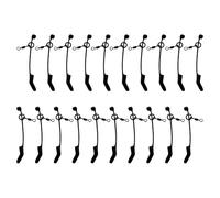 20pcs Terminals Tackle Sleeves Anti Entanglement D Rigs Aligners Fishing Accessories Silicone Hook Sleeve for Angling Anti Entanglement D Rigs Aligners Silicone Fish Hook Sleeve for Angling Terminals