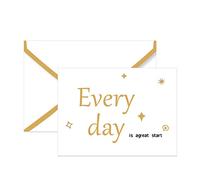 20pcs Thank You Cards Bronzing for Wish Blessing Card with Envelope Valentine's Christmas Thank You Cards with Envelopes