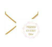 20pcs Thank You Cards Bronzing for Wish Blessing Card with Envelope Valentine's Christmas Thank You Cards with Envelopes