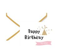 20pcs Thank You Cards Bronzing for Wish Blessing Card with Envelope Valentine's Christmas Thank You Cards with Envelopes