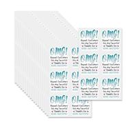 20Pcs Thank You Label Sticker for Small Retailer Adhesive Packaging for Seal Envelope Invitations Card Candy Bag Adhesive