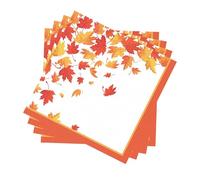 20Pcs Thanksgiving Napkins Autumn Paper Napkins Party Decorations,33 x 33 cm Thanksgiving Party Paper Napkin with Fall Leaves and Pumpkin for Autumn Table Decorations,Fall Harvest Supplies