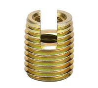 20Pcs Thread Inserts Carbon Steel Self-tapping Thread Insert Screw Repairing Accessories with Optional Size(Inner M6*1.0 Outer M10*1.5: 14mm / 0.6in)