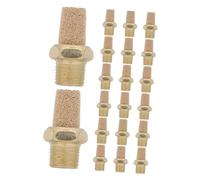 20pcs Threaded Pneumatic Muffler 1/8 Npt Brass