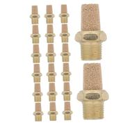 20pcs Threaded Pneumatic Muffler 1/8 Npt Brass Exhaust Silencer