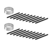 20pcs Tips Nibs Compatible with One By Wacom & Wacom Bamboo Intuos (Pro) | for Intuos 5&4&3/Intuos Pro(PTH-451/651/851)/Cintip/Cintip Companion 1&2&Hybrid/Cintip 13H, CTE-,MTE-,CTL-,CTH- Serie, Black