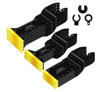 20PCS Titanium Oscillating Saw Blades Metal Cutting, Universal Multitool for Wood Plastics Metal,Tool Kits