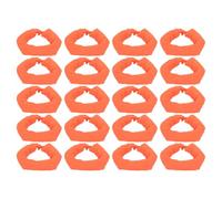 20pcs Traffic Cone Weight Bag Orange Fabric Circular Refillable Ring