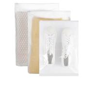 20Pcs Travel Clothes Storage Bags, Reusable Clear Storage Bag for Shoe, Cosmetics, Offices Supplies(20 X 30cm/28 X 36cm/30 X 40cm)