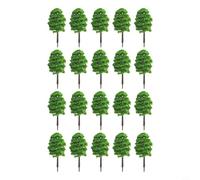 20pcs Trees for Diorama Model with For Train Railroad for ature Wargame for Simulation Scenery for Tabletop Landscape Building Accessories (H=9CM)