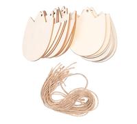 20pcs Tulip Shape Wood Pieces, Blank Wooden Pieces