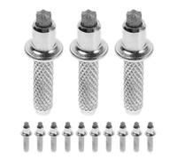 20pcs Tungsten Steel Trekking Pole Tip Ends Silver Replaceable | Portable fittings for mountaineering walking poles, stable support for outdoor hikes, wear and tear spare set