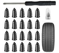 20Pcs Tyre Repair Kit for R Nine T Scrambler Racer Urban G/S Pure 2017-2023, with Screwdriver, Fast Self-Service Tyrerepair Screws, Universal Flat Vacuum Tire Repair Nail,7 * 14mm