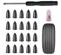 20Pcs Tyre Repair Kit for SKoda Kodiaq/Kodiaq GT 2017-2025, with Screwdriver, Fast Self-Service Tyrerepair Screws, Universal Flat Vacuum Tire Repair Nail,5.5 * 11.7mm