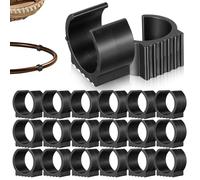 20pcs U-shaped Plastic Hammock Stand Leg Caps Fits 38-42mm Diameter Base Tubes Non-slip Furniture Feet Protectors Portable Floor Shields for Garden Surfaces and Patios