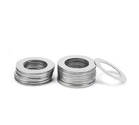 20pcs Ultrathin Stainless Steel Flat Washers Set - M3 M4 M5 M6 M8 M10 M12 M13 M14-0.1/0.2/0.3mm Thickness(M6x9 x0.2mm)