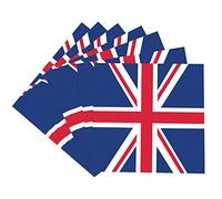 20Pcs Union Jack Napkins Serviette,VJ Day 80th Anniversary Decorations Napkin,Great Britain UK Flag Paper Napkin British Decoration for Celebrate VJ Day 80 Years Parties,Union Jack Party Supplies