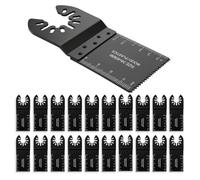 20Pcs Universal Multitool Blade Kits, Quick Release Multi Tools Blade Set for Wood Cutting, Premium Oscillating Saw Blades & Professional Oscillating Tool Accessories Replacement Kit