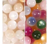 20Pcs UV Resin Beads 16mm Cat's Eye Sensitive Color Changing Bead Sunlight Beads Magic Bead for DIY Bracelet Necklace Key Chain Phone Chain (Mixed Color) (Mixed Color)