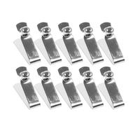 20pcs V Shape Spring Clip 6mm Nickel Plated Steel for Poles | Square Tube Fit, Umbrella and Tent Use, Push Button Mechanism, Quick Lock Release, Silver Finish