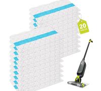 20Pcs Vacmop Replacement Pads Fit Shark Vac Mop VM250 VM251 VM252 VM200 VM180 VM190 VC205 QM250 VM190 VM200P12, Part No:VMP30 VMP10 VMP16, Disposable Vacuum Mopping Pad Refills for Hard Floor Cleaning