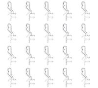 20Pcs Valance Clips, Blind Clips, Size Is About 1.8 Inches, Transparent Plastic Material and Hidden Design, Venetian Blind Parts Are Suitable for a Variety of Curtains, Blinds, etc., Practical and Bea