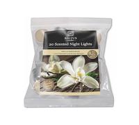 20pcs Vanilla & Sandalwood Scented Tea Light Candles Long Burning Fragranced