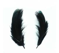 20pcs Variety of Black Feathers Rooster Goose Feathers Ostrich Pheasant Feathers for Crafts Carnaval Assesoires Feather Decor-3-7CM 1.2-2.8inch_a