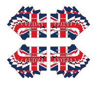 20Pcs VE Day 80th Anniversary Decorations Paper Napkins, 16x16cm Ve Day Party Serviettes Table Decorations, 80 Years Victoryin Europe Party Napkins for Celebrate Ve-Day 80 Years Table Decorations