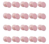 20pcs Velvet Cotton round Powder Puff for Loose Powder Application | Lint-free Surface, Portable Daily Makeup Use, Bulk Value Pack for Artists, Salon Work and Gifts