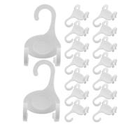 20pcs Vertical Shoe Holder Hook U Shape Plastic Design | White Finish, Keeps Pairs Together, Suits Laundry Racks, Garage and Room Organization