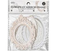 20PCS Vintage Scrapbook Frames,Hollow Paper Frames Decorative Paper Lace Cutouts for Scrapbooking Junk Journal Crafts Papers (Pink White, Oval)