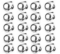 20pcs Walkie Talkie Earpieces for Baofeng UV-5R 888S Retevis RT22 RT21 RT68 RT68H H777 and Kenwood 2 Way Radios Earhook Headsets C