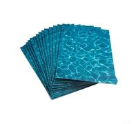 20PCS Water Pattern Stickers 29.7x21cm Self-Adhesive Model Decor | Coated art paper with glossy finish Multiple color tones For swimming pool river lake for mini displays