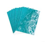 20PCS Water Pattern Stickers 29.7x21cm Self-Adhesive Model Decor | Coated art paper with glossy finish Multiple color tones For swimming pool river lake for mini displays
