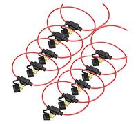 20Pcs Waterproof in Line Standard Blade Fuse Holder Dustproof High Temperature Resistant Premium Splash Proof Fuses Protected circuits