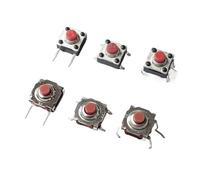 20pcs Waterproof Silent Button Momentary Tactical Switch Soft Key 4PIN DIP/SMT Micro 6x6/7x7mm H=4.3/5mm ESSEIEIE(7X7mm,No.1 H 4.3mm)
