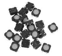 20pcs Waterproof Tactile Push Button Switch Black Smd Surface Mount