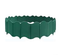 20pcs Weather Resistant Plastic Garden Edging Panels for Stylish Lawn and Flower Borders Great Decorative Solution (Green)