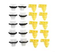 20pcs Wheel Arch Trim Clips Set for Nissan for Juke 2011-2017, for Murano 2015-2018, Front and Rear Wing Moulding Fasteners with White Clips 76882-JG10A