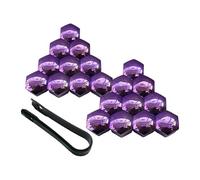 20pcs Wheel Nut Cap for Chevrolet Impala 2014-2020, Hexagonal Tire Nut Covers Protection Automobile Tyre Bolt Caps with Removal Tool,Purple-17mm