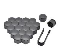20pcs Wheel Nut Cap for Hyundai TUCSON Plug-In Hybrid 2022-2025, Hexagonal Tire Nut Covers Protection Automobile Tyre Bolt Caps with Removal Tool,Grey-19mm
