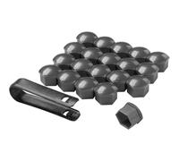 20Pcs Wheel Nut Caps for Jaguar F-Pace, Wheel Nut Covers Plastic Car Wheel Bolt Covers Wheel Bolt Caps with Removal Tool Accessories,C/Grey-A/17mm