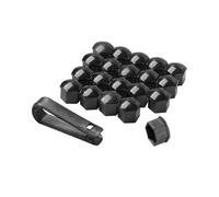 20Pcs Wheel Nut Covers for Hyundai Tucson N-Line NX4 2021-2026, Car Hexagonal Nut Covers Anti-Dust Wheel Bolt Cover Caps With Removal Tool,C/21mm-B/Black
