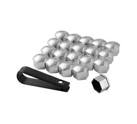 20Pcs Wheel Nut Covers for Peugeot 208 e208 GT GT Line, Car Hexagonal Nut Covers Anti-Dust Wheel Bolt Cover Caps With Removal Tool,C/21mm-D/Silver