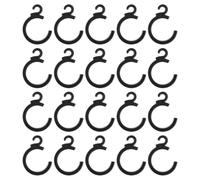 20pcs Wheelchair Brake Cable Clips Pa Plastic Clamp | Black Cable Fixing Accessory, Prevents Tangling, Supports Stable Brake Performance, Suitable Indoors and Outdoors
