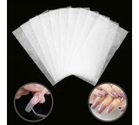 20Pcs White Nails Kit Nail Extensions Kit Fiberglass Nail Art Builder Wrap Sticker Tips with Shape Clip Repair Broken Nails Nail Art Accessories Nail Art and Polish