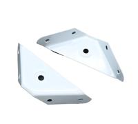 20pcs White Paint Thickened Triangle Fixed Corner Code Cabinet Hanging Three-Sided Spray Bed Brace for Furniture(2.0White Paint)