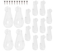 20pcs White Plastic Glass Retainer Clip Model 304